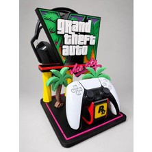 Gta6 Vice City Temalı Ps5 Kol ve Kulaklık Standı