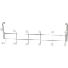 KRT Ibico K13-093 F.a-40 Amerikan Kapı Arkası Askı Krom Metal Boncuklu Şeffaf Mika Kristal Boncuklu - 5'li Paket