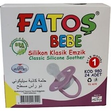 Fatoş BEBE-980 Emzik No-2 Klasik Silikon - 24'li Paket