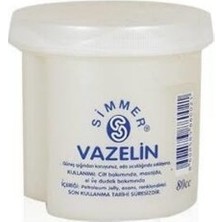 Simmer Cream Vazelin 80CC Beyaz - 24'li Paket