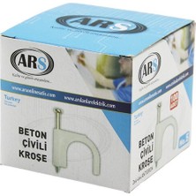 Ars Elektrik Ars KOD-347952 Beton Çivili Kroşe No-5 100 Adet 2x4-4x4 Antigron - 10'li Paket