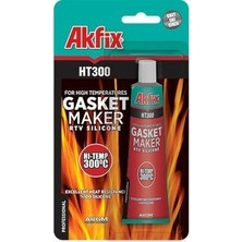 Akfix HT-300 SA-215 Gasket Maker Kırmızı Sıvı Conta Yüksek Isıya Dayanıklı 50ML - 24'li Paket