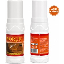 World Süet Nubuk Likit Açık Kahve Ayakkabı Boyası 100ML - 12'li Paket