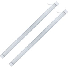 Ledx AL-EXTK40 220 Volt - 40 Watt 6500K 120 cm Beyaz LED 2'li Paket Kristal Bant Armatür