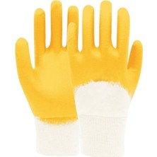 Livestar Neoprell Işçi Eldiveni Sarı Lateks - 12'li Paket