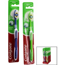 Colgate Diş Fırçası Orta Premier Clean Dil Temizleyicili Arka Yüzey - 12'li Paket