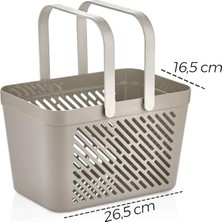 Omaş Naya OM-4421 Çok Amaçlı Sepet 16.5X26.5CM Çift Üstten Kulplu - 24'li Paket
