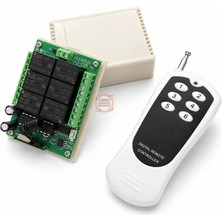Meon Robotik Otomasyon 6 Kanal 433 Mhz Kablosuz Rf Alıcılı Röle Kartı Dc 12V – Kutulu Kumandalı