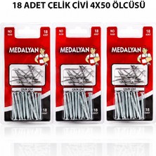 Medalyan Dl-20 Çelik Çivi 4X50 18 Adet Beton - 12'li Paket