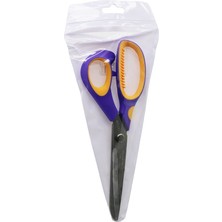 Taksun GL-203 Terzi Makas 9½" Alman Stili Keskin Güçlü Bıçaklar Renkli Plastik Silikon Destekli Sap - 12'li Paket