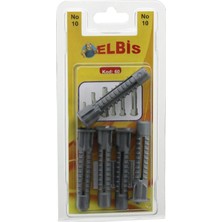 Elbis-60 No-10 Tuğla Boşluk Dübel - 12'li Paket