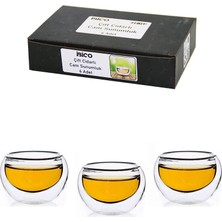 İbico Ibico İ22-146 Sosluk ve Lokumluk 50 ml 6 Adet Düz Cam Çift Cidarlı - 30'li Paket