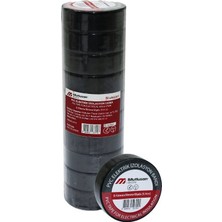 Mutlusan Pvc Izolasyon Elektrik Bantı 9.14MM 0.13X19X10YDS Siyah Bandı Lüx - 10'li Paket
