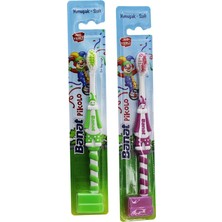 BANAT-511704 Pikolo Diş Fırçası Soft Çocuk Yumuşak Palyaço Figürlü - 12'li Paket