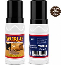 World Ayakkabı Boyası 100ML Likit Lacivert Süet Nubuk - 12'li Paket