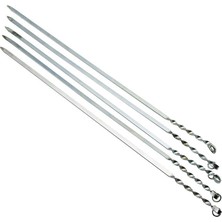 KRT Ibico T-200 Metal Mangal Şişi 60CM Tavuk Kanat Burgulu Dar Yassı - 100'LI Paket