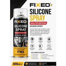 Fixed F163 Kapı ve Cam Fitili Sanrof Emniyet Kemeri Menteşe Kapak Silikon Sprey 400 ml