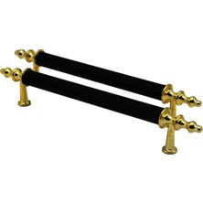 KRT İBİCO-916 Boru Kulp 13CM Orta Siyah Altın - 10'li Paket
