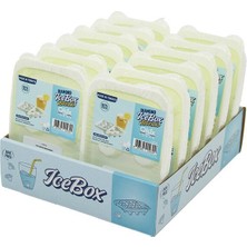 Qlux Ideas Qlux L-00932 Buzluk 6'li Kapaklı Plastik Dıamond Piramit Şekil - 24'li Paket