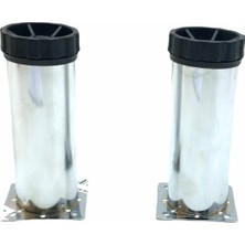 KRT Ibico Tablalı Koltuk Baza Ayak 12CMX42MM 90-12168-E-01 Metal Plastik Ayarlanabilir Pingolu - 10'li Paket