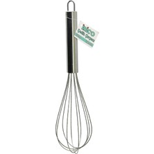 İbico Ibico İ22-059 Çelik Metal Çırpıcı 25CM Çırpıcı: 13.5cm + Sap: 11.5cm Toplam Krom Saplı - 12'li Paket