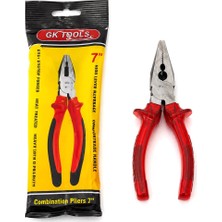 Xiaolong Gk Tools Kargaburnu 180MM 7'' Saplı Şeffaf Kırmızı - 6'li Paket