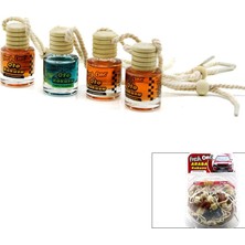 Fresh One Oto ve Araç Kokusu 8ml Cam Şişe Ipli Ahşap Kapak - 60'li Paket