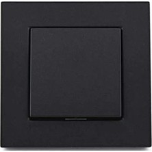 Atom Elektrik Atom Tekli Anahtar Priz Siyah - 12'li Paket
