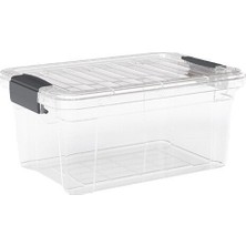 Dünya DP-33110-102 Çok Amaçlı Saklama Kutusu ve Organizer 118X170X84MM 1lt Şeffaf Kilitli Kapak - 36'li Paket