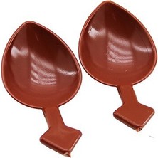 Küçükkeleş Oyun Kaşık 10.5cm Kısa Saplı Halk Oyunları Kahverengi Plastik - 48'li Paket