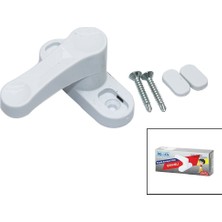 Deaks De-Aks EMN-PK-300 Emniyet Kilit Beyaz Plastik Çekmeli - 15'li Paket