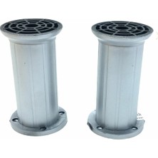 KRT Ibico Koltuk Baza Ayak 12CM x 51MM 90-2803-12-12 Gri Plastik Ayarlanabilir - 10'li Paket