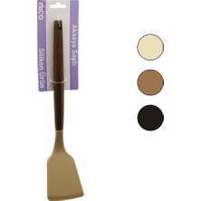 İbico Ibico İ22-021 Spatula 30CM Klasik Renkli Silikon Ahşap Akasya Saplı - 6'li Paket
