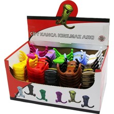 Kervan Tool Kervan Portmanto Askı Kırılmaz 2 Kollu Plastik Çift Kanca - 100'LI Paket
