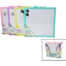 İbico Ibico İ14-009 Magnetic Whiteboard Manyetik Yazı Tahtası 29X29CM Orta Çift Taraflı Renkli Çerçeve - 12'li Paket