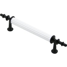 KRT İBİCO-973 Boru Kulp 9.6cm Beyaz Siyah - 10'li Paket