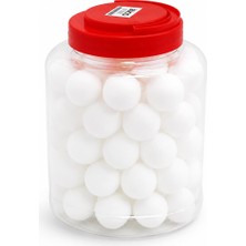 İbico İ19-008 Beyaz Plastik Kova İçindeki 60'lı Paket Masa Tenis ve Pinpon Topu