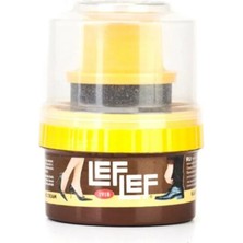 Nuri Leflef Krem Ayakkabı Boyası 60ML Hazır K.kahve Cilalı Süngerli - 12'li Paket
