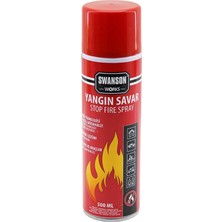 Swanson Ruzgar Works Yangın Savar ve Tüpü Sprey 500ML Ofis Oto Araç Ev - 24'li Paket
