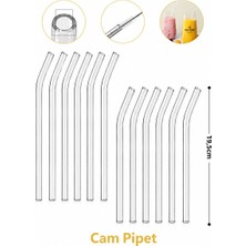 YAKUT-12964 Pipet 19.5cm Poşetli Ambalaj Cam - 25'li Paket