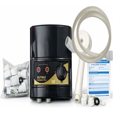 Suyıka Champion Plus 7500W Elektrikli Şofben 3 Kademeli Ani Su Isıtıcı Yüksek Güçlü Hızlı Isıtma Güvenlik Korumalı Enerji Verimli