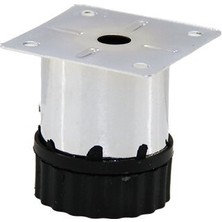 KRT Ibico Tablalı Koltuk Baza Ayak 6CMX42MM 90-12135-E-01 Metal Plastik Ayarlanabilir Pingolu - 10'li Paket