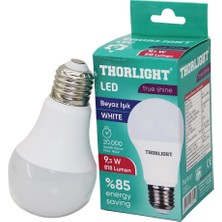 Thorlight Thorlıght A-6009-B E27 Beyaz LED Ampul 9.3W - 10'li Paket