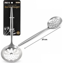 İbico Ibico İ22-450 27CM Krom Metal Servis Kevgir - 12'li Paket