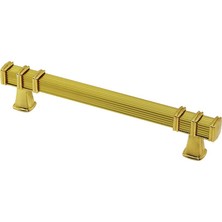 KRT İBİCO-968 Çekmece Kulp 12.8cm Kare Kulp Altın Yüzük Altın - 10'li Paket
