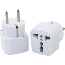 Fetih Elektrik F-21 Beyaz Üniversal Adaptör Fiş - 40'li Paket