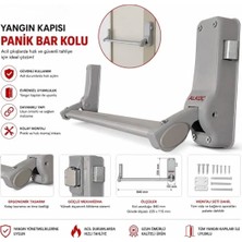 Alkoç Panik Bar Kolu Panik Bar Acil Çıkış Müdahale Kapı Kolu