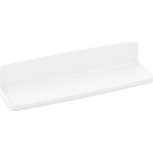 Qlux Ideas Sonda Warehouse Qlux L-00647 Zen Etejer 8X29.5CM Etajer Yapışkanlı Duvara Monte Beyaz Sert Plastik - 40'li Paket