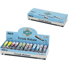 İbico Ibico İ15-005 Tırnak Makası Küçük Renkli Desenli - 24'li Paket