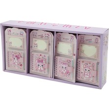KRT Luck Day Spring Sweet 661-1 XQ-62507 Yapışkanlı 40 Yaprak 4.4X7CM 2 Adet Kedili Cırtlı Kapak - 24'li Paket